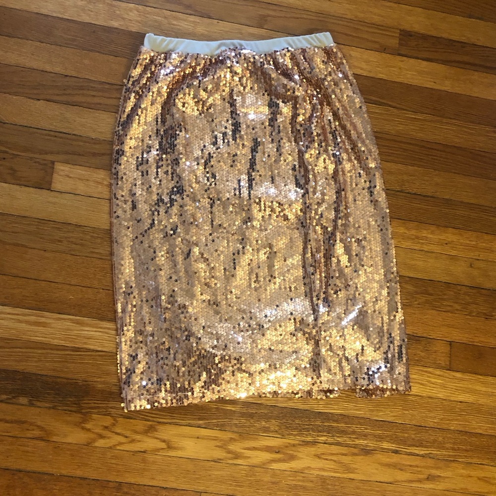 Gold Sequins Skirt